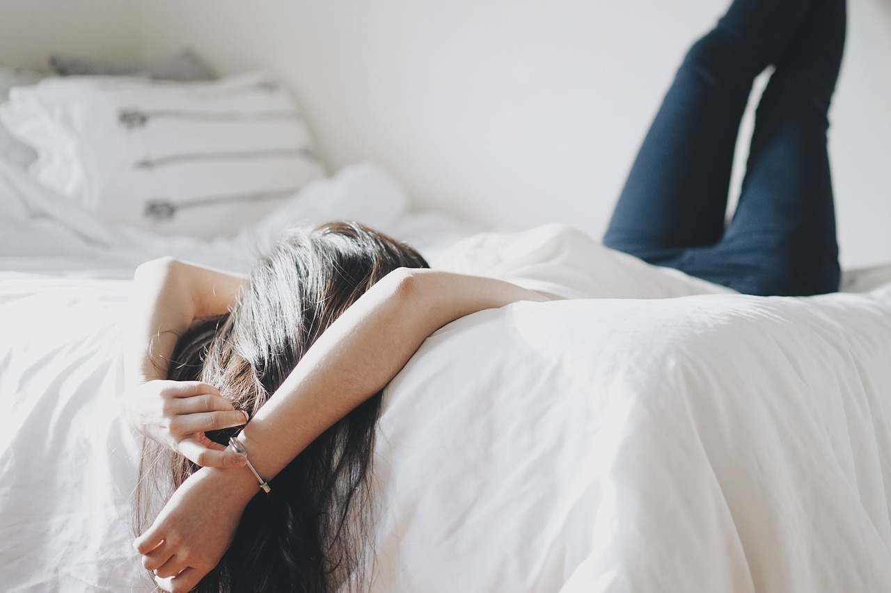 Relaxing On The Bed