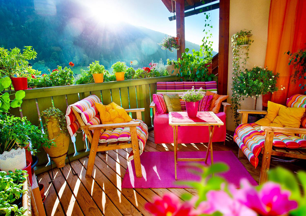 Colorful Balcony