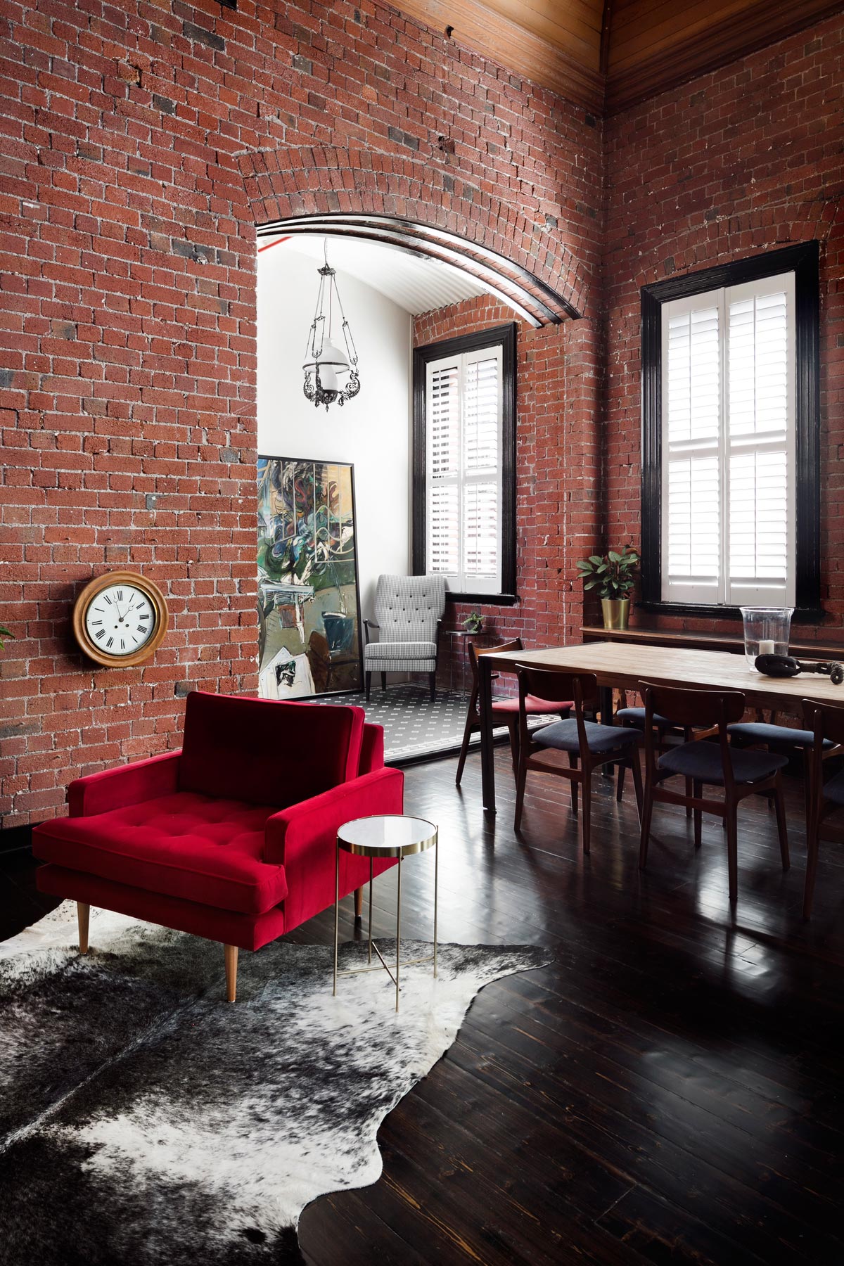 Brick Wall In An Industrial Apartment