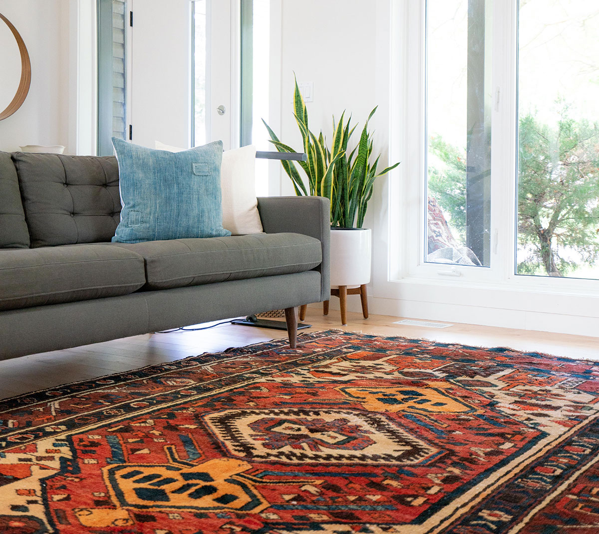 Large Size Carpet In The Living Room