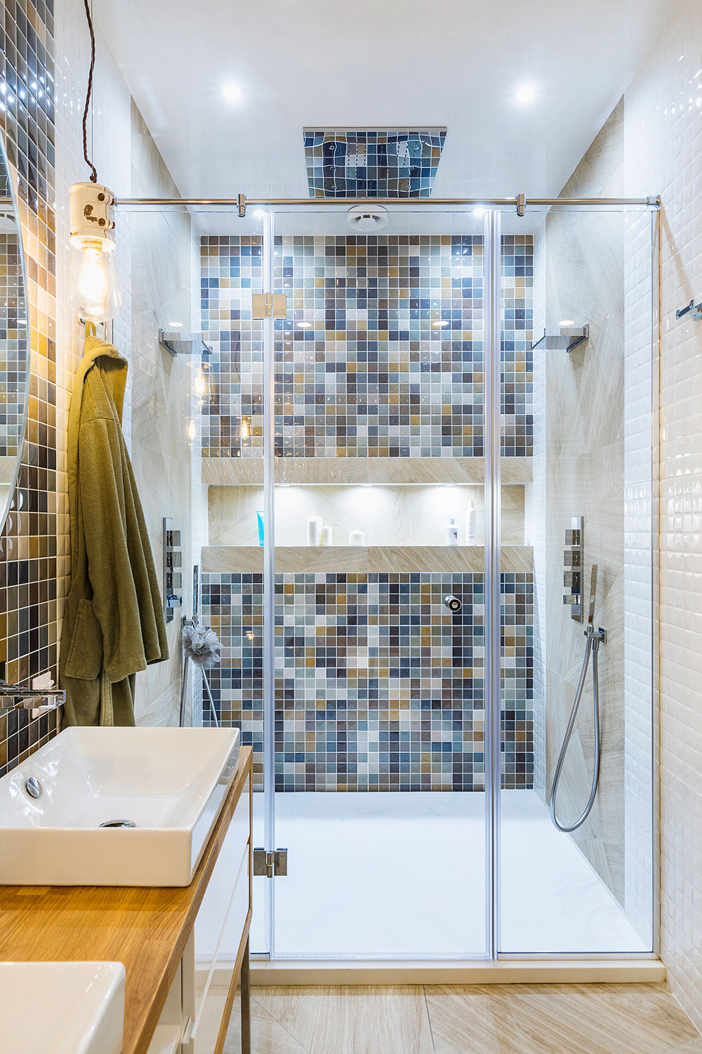 Bathroom With Colorful Tiles