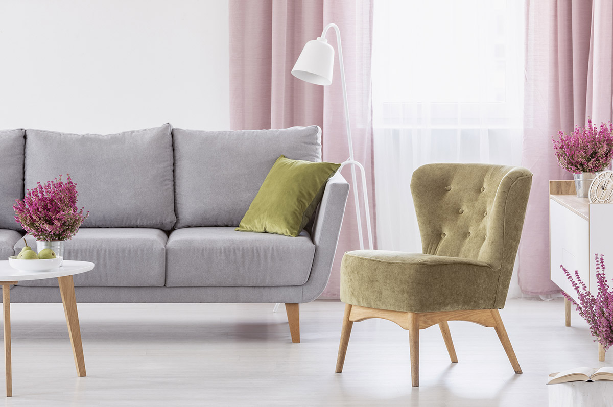 Muted Colors In The Living Room