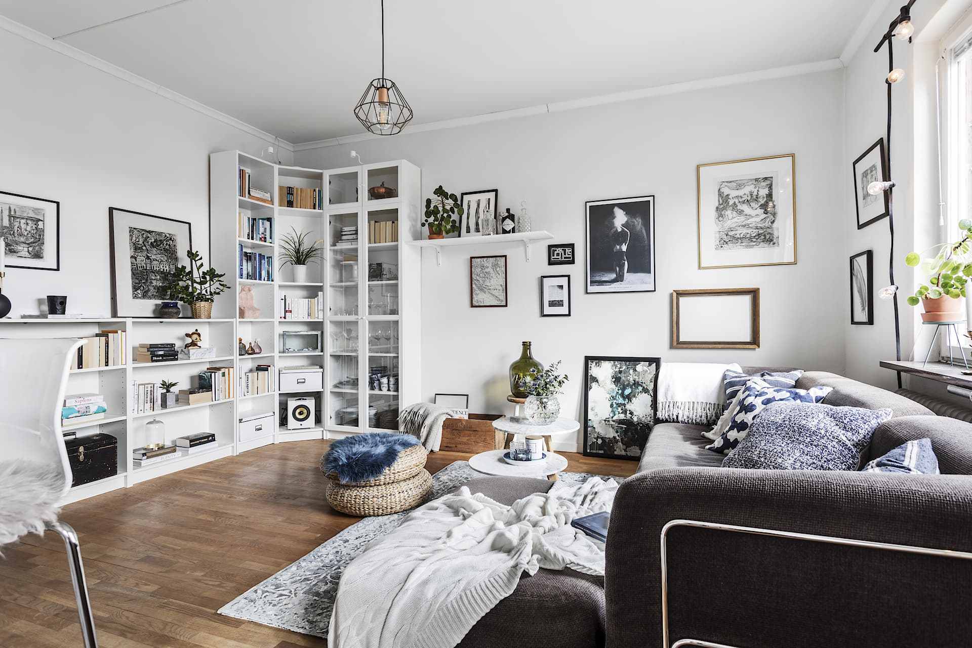 small swedish living room