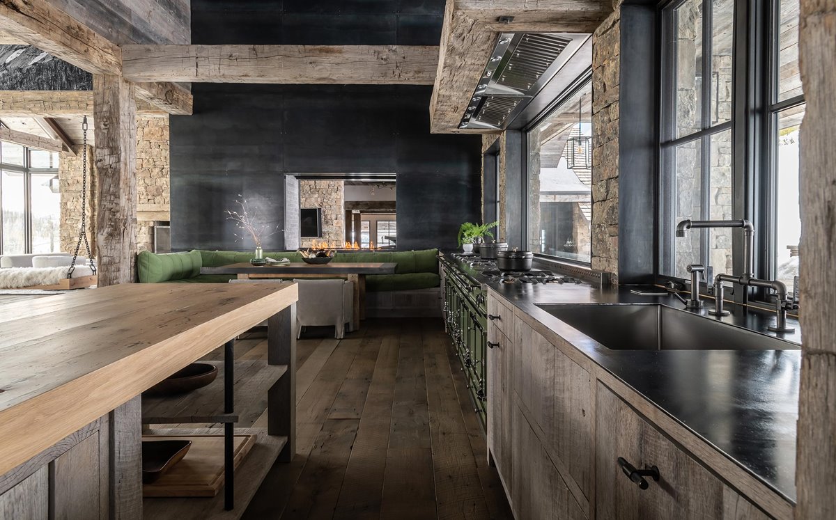 Impressive Kitchen In A Luxurious Chalet