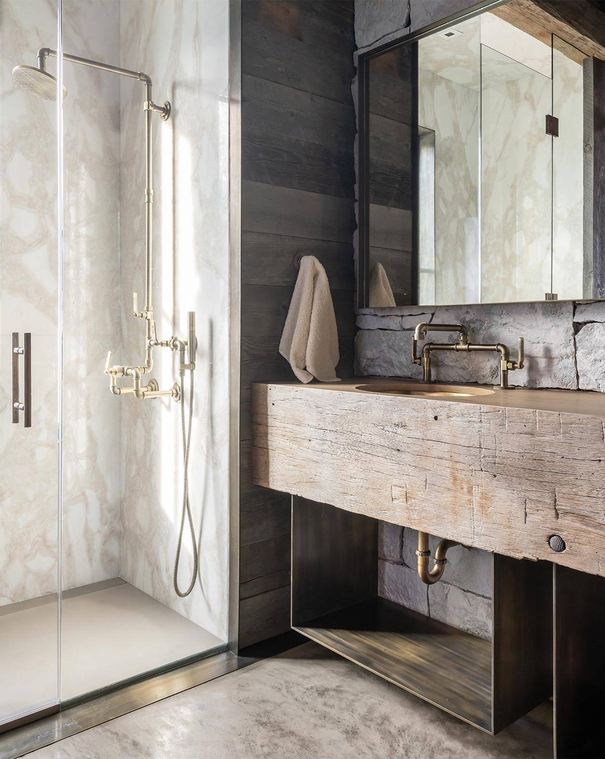 Bathroom In A Luxury Chalet