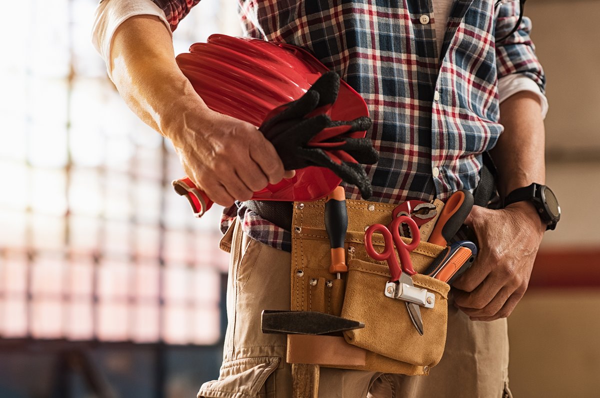 Professional Handyman Ready For Work