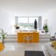 Breaking Conventional Architectural Norms In A Minimal White And Yellow Apartment