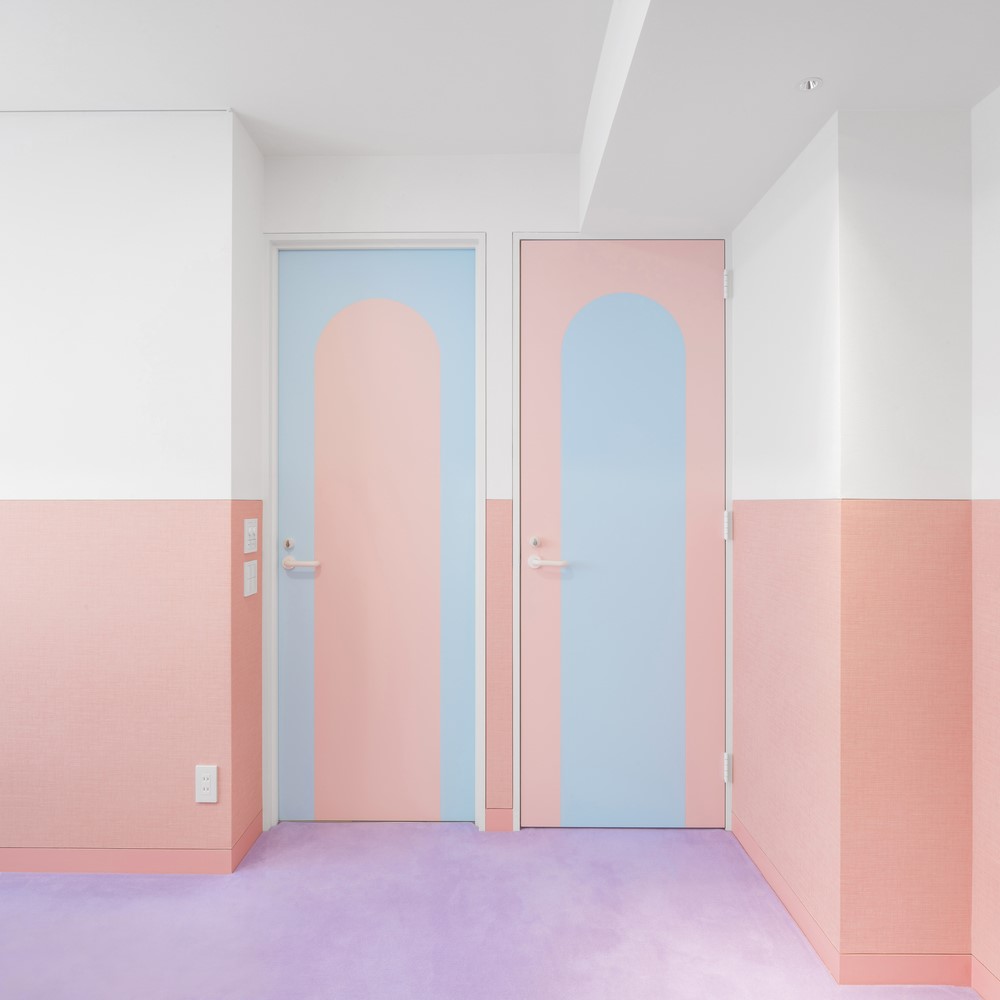 Pink And Blue Pastel Doors