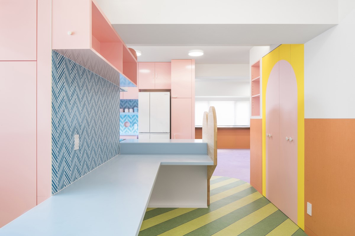 Pastel Color Kitchen