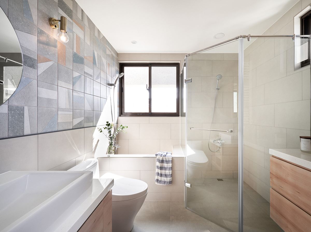 Bathroom With A Shower Enclosure