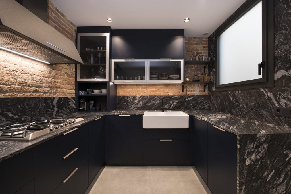 View of Contemporary Industrial Style Flat With Some Vintage Touches In ...