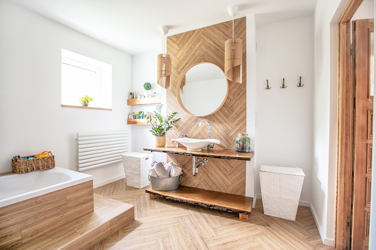 Modern Wooden Bathroom