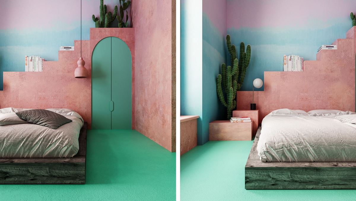 Pastel Colors Bedroom