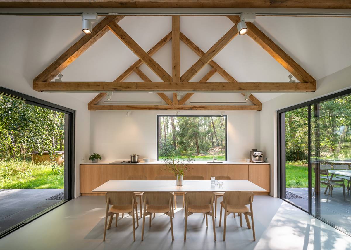 Dining Area In A Modern Villa