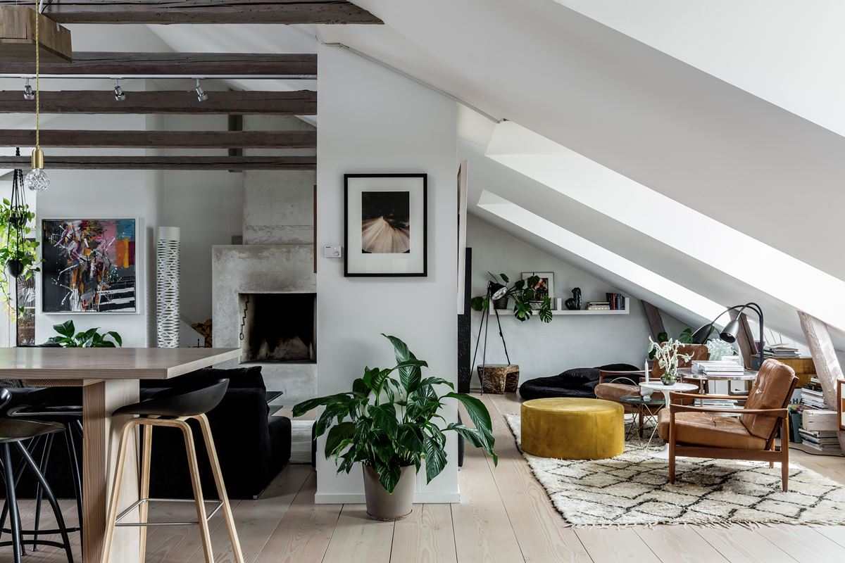 Attic Living Room Arrangement