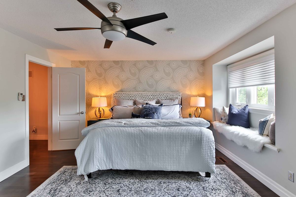 Bedroom With A Ceiling Fan