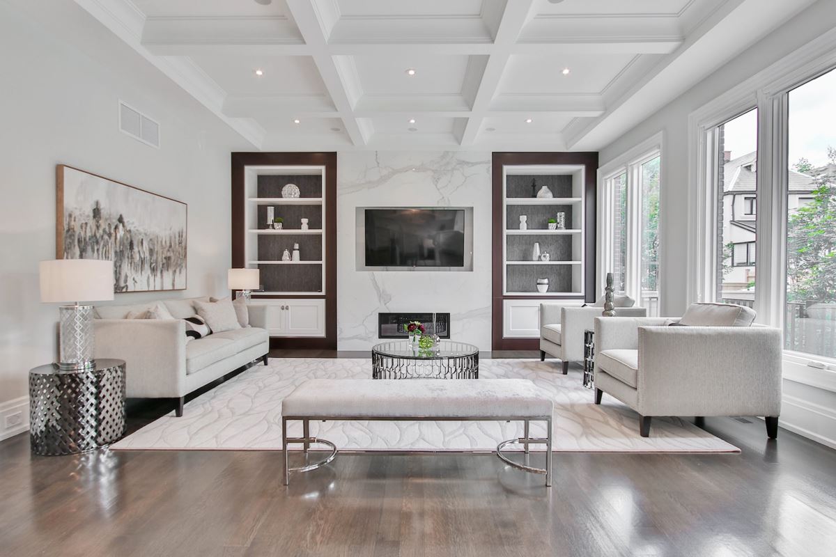 Modern White Living Room