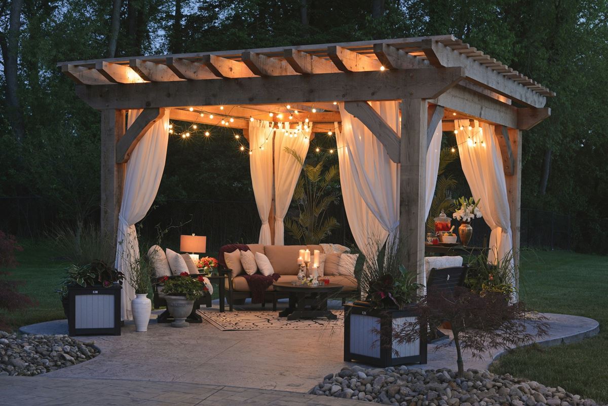 Beautiful Patio Night View
