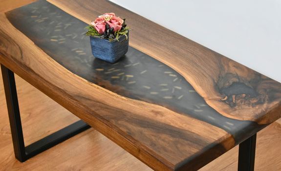 Wood-And-Epoxy Resin Items Create A Rare Fusion Of Artistry And Modernism.