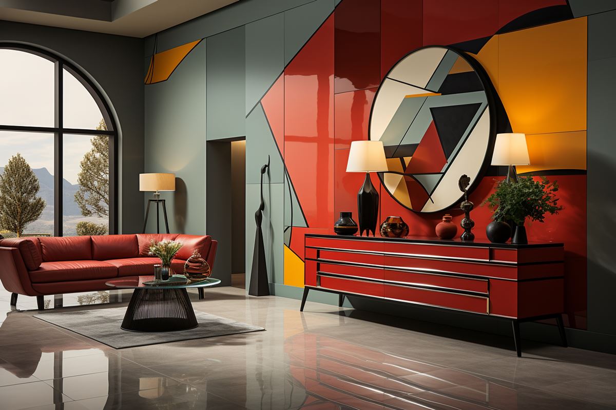 Maximalist Living Room With Statement Furniture