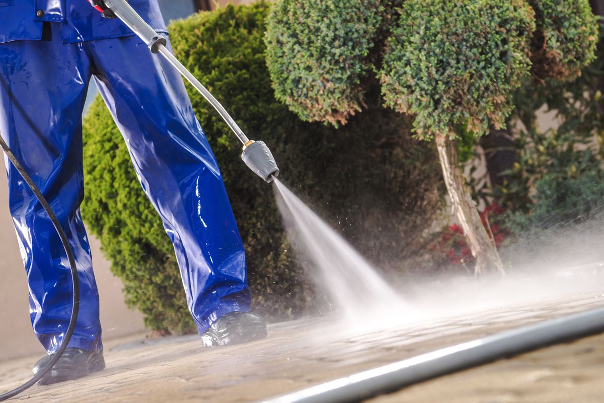 Power Washing Porch