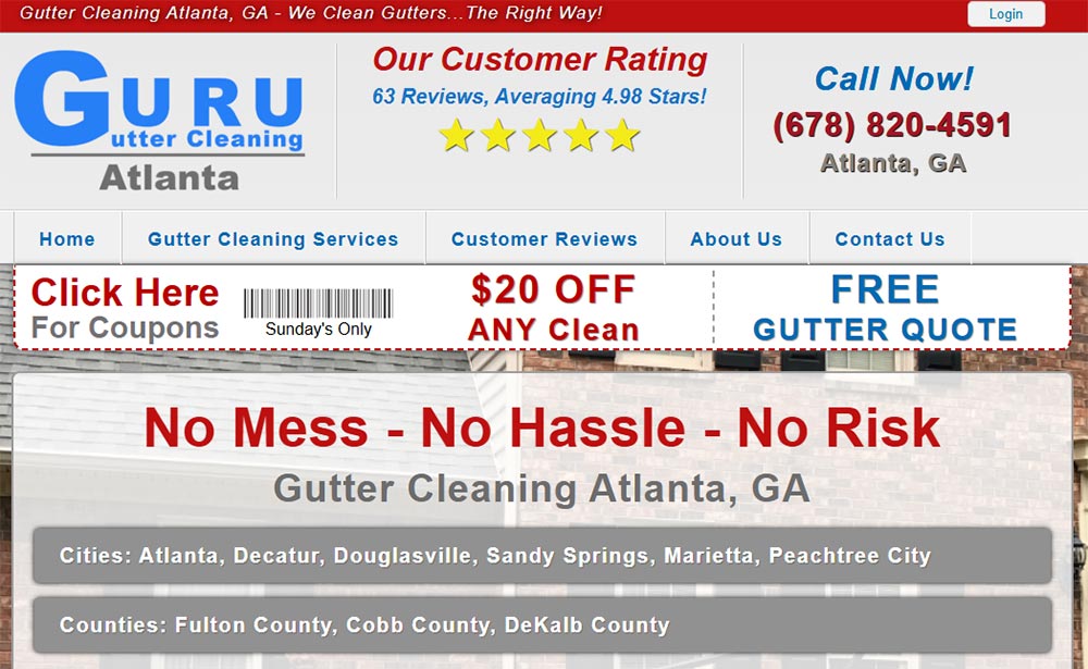 How Often Should Gutters Be Cleaned For A Home In Atlanta? 9 Guru Gutter Cleaning
